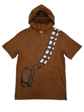 Chewbacca Hooded Tee - Brown Star Wars Adult size